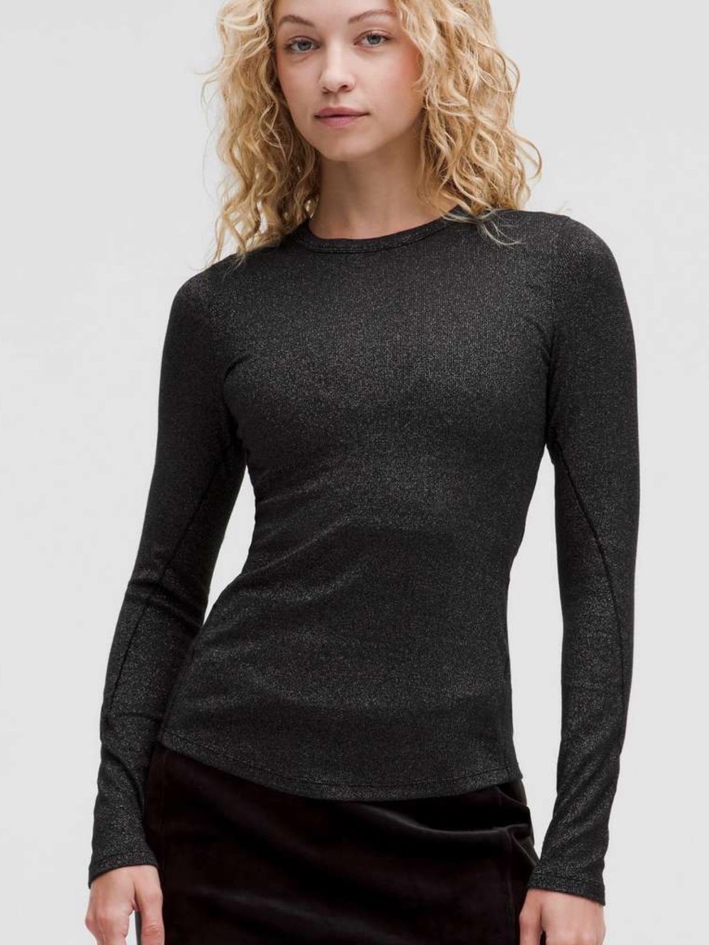 lululemon athletica Men's Dark Charcoal Heather Crewneck Sweater